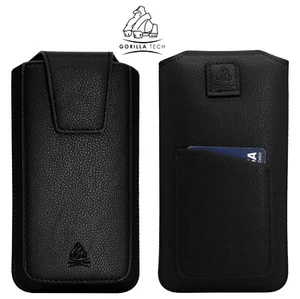 Shock Proof Pull Up Pouch Leather Case for Mobile Phones XL Size. - Picture 1 of 29