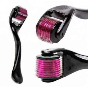 DERMA ROLLER 540 Titanium Micro Needle Roller Face Skin Hair Growth Cellulite - Picture 1 of 19
