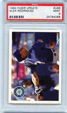1994 FLEER UPDATE #U86 ALEX RODRIGUEZ ROOKIE CARD RC, MARINERS, PSA 9 MINT (088)