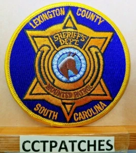 LEXINGTON COUNTY, CAROLINA DEL SUR SHERIFF MONTADO PATRULLA POLICÍA PARCHE DE HOMBRO SC - Imagen 1 de 2