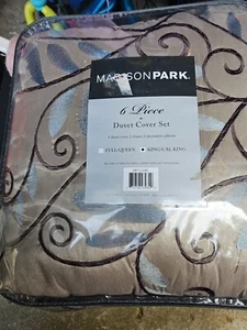 Mason Park 6 Piece Duvet Cover Set King/Cal King - Picture 1 of 6