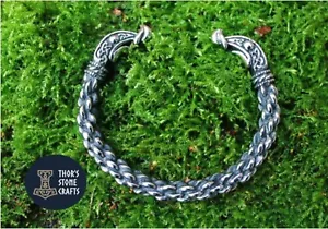 Ragnar Viking Bracelet Stainless Steel Arm Ring Jewellery Bangle Cuff Norse - Picture 1 of 2