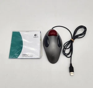 Logitech Trackman Marble Wheel USB Mouse T-BC21 804377-0000 Tested Working - Picture 1 of 8