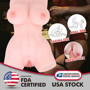 3D Sex Toy Doll Realistic Adult for Men Masturbator Pussy Vagina Anal Ass Breast - Picture 1 of 14