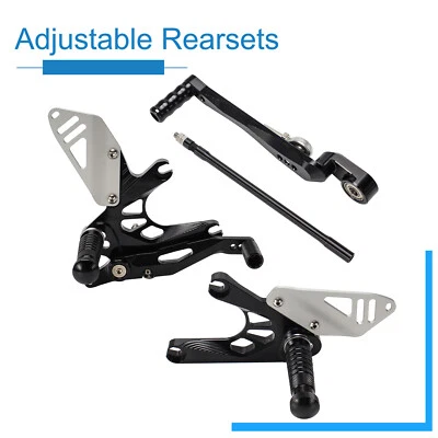 Juegos traseros ajustables para Honda CBR650F CB650F 2014-2018 CBR650R 2019-24 estriberas Foto 1 de 4