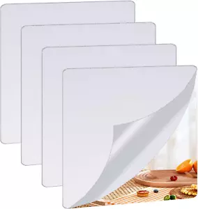 4Pcs School Shatter Proof Plastic Mirrors 8 X 8 Inch Self Adhesive Acrylic Mirro - Picture 1 of 6