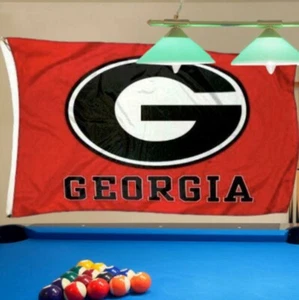 Georgia FLAG 3X5 Bulldogs Football New Fast USA Shipping Bull Dog Bull Dogs! - Picture 1 of 9