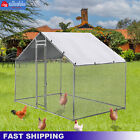 Chicken Cage Hen House Walk In Coop Poultry Galvanized Metal - 3x2x2m Large Uk