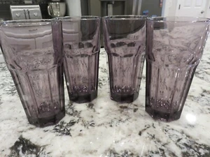 4 refrigeratori per tè freddo Libbey Duratuff GIBILTERRA 16 oz viola ametista 8 pannelli 6,25" - Foto 1 di 6