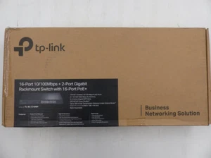 TP-LINK TL-SL1218MP 16-PORT RACKMOUNT SWITCH 1760500186 - Picture 1 of 5