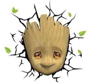Marvel 3D LED Leuchte Baby Groot Face 3D - Bild 1 von 3