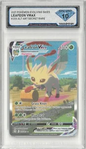 2021 Pokémon Evolving Skies LEAFEON VMAX #205/203 Alt Art 💎 DSG 10 Gem Mint - Picture 1 of 2