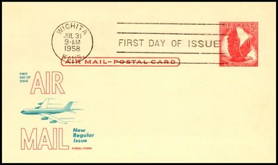Scott UXC2 5 Cents Eagle Fluegel FDC Unaddressed - Image 1 of 2
