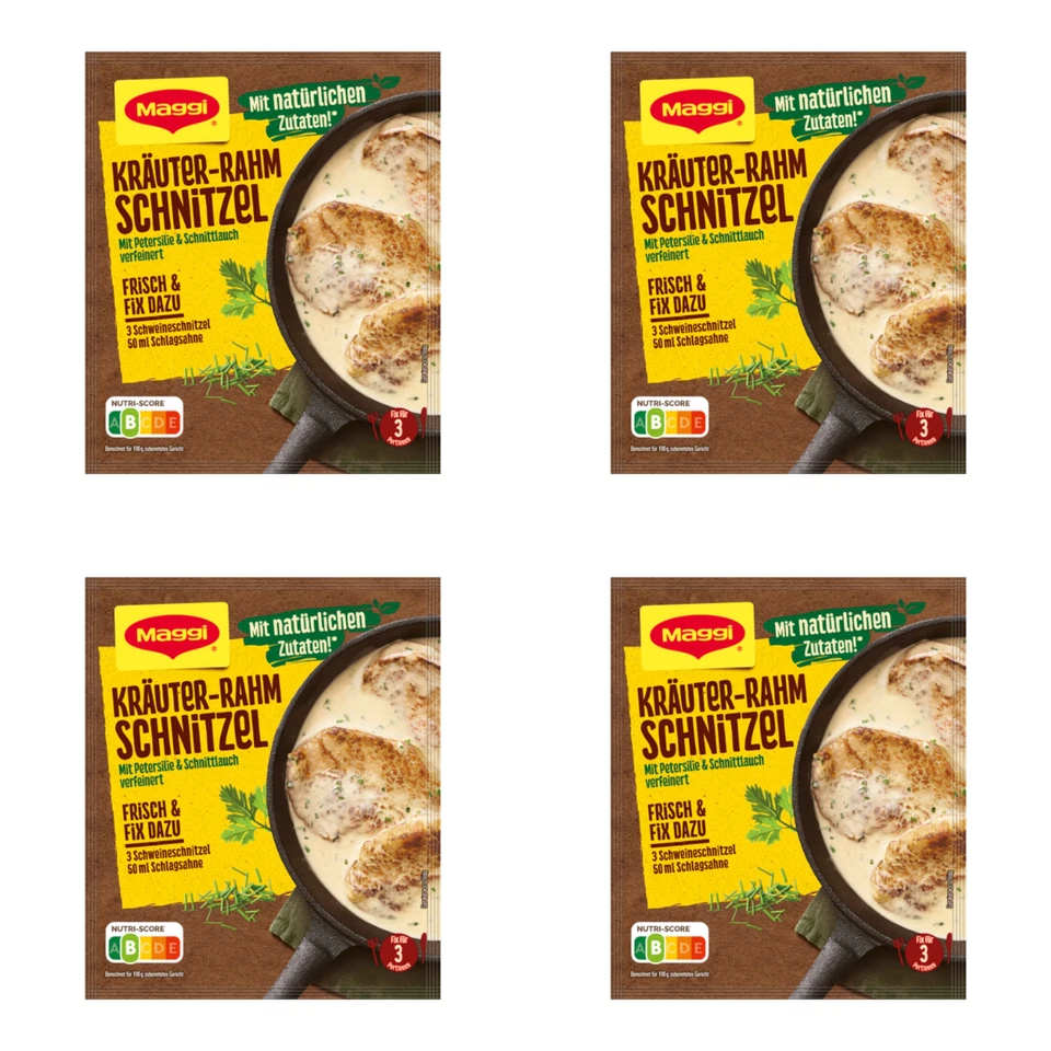 Maggi HIERBA NATA TALLA Creamy Herbl Schnitzel salsa paquete 4ct./12 porciones Foto 1 de 1