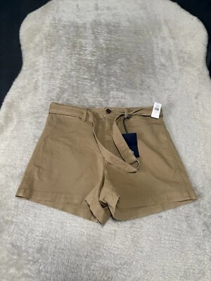 New Gap Khaki 4” High Rise Shorts Size 12 Bottoms Belt NWT Bottoms - Image 1 of 4