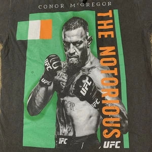 NWT UFC Mens Small CONOR McGREGOR The Notorious Officially Licensed Grey MMA - Picture 1 of 6