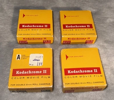 4 nuevas películas de película Kodachrome II Kodachrome II Super 8 KR459 exp. 1967 25’ Foto 1 de 2