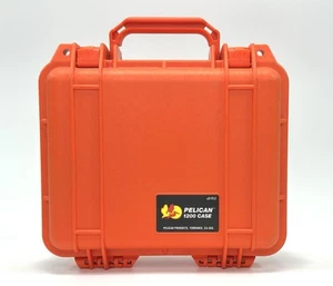 Pelican 1200 Case With Foam - Orange - EXCELLENT condition - FAST SHIPPING - Picture 1 of 11