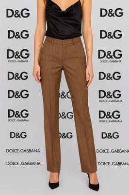 Pantalones de vestir Dolce & Gabbana a rayas para mujer - Talla 2 - Nuevos con etiquetas - $895 al por menor Foto 1 de 4