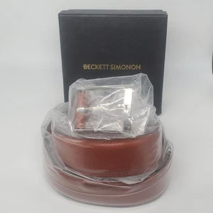 Cinturón Beckett Simonon Para Hombre Talla 40 Cuero Grano Completo Tostado Nuevo En Caja - Imagen 1 de 6