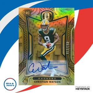 2022 Panini Gold Standard Christian Watson Rookies Auto 12/199 #132 RC Packers - Foto 1 di 10