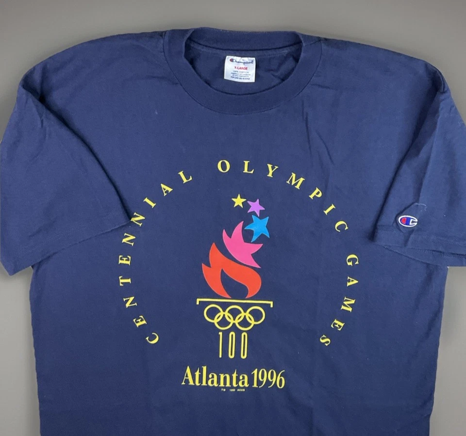 Camiseta De Colección 1996 Juegos Olímpicos de Atlanta XL Campeón EE. UU. Juegos del Centenario Camiseta Años 90 Foto 1 de 4