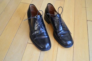 Coach women’s black oxford lace up shoes made in Italy size 8M - Picture 1 of 11