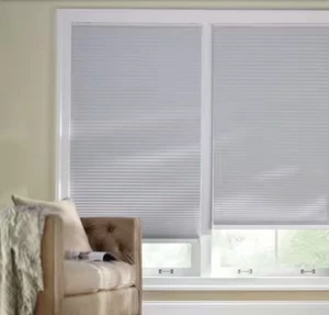 Home Decorators Blackout White 9/16 in Blackout Cellular Shade 44.75”w x64” - Picture 1 of 2