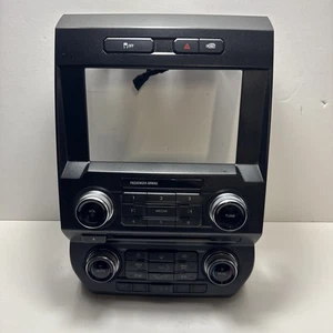 2015 Ford F150 AC Heater Radio Face Control Panel Wood Trim OEM  FL3T-18E245-ADH - Picture 1 of 20