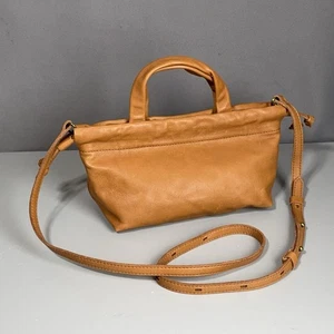 Madewell hellbraune Leder Umhängetasche Mini Umhängetasche verstellbarer Riemen Handtasche - Bild 1 von 24