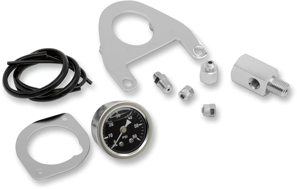 01-17 Harley Softail Heritage Drag Specialties 2212-0427 Oil Pressure Gauge Kit - Image 1 of 1