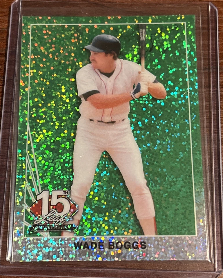 Hoja 15th NSCC National 1992 2025 WADE BOGGS Green Sparkles/6!!! Foto 1 de 3