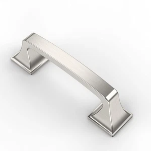 10 Stück 3 Zoll Gebürstetes Satin Nickel Küche Schrank Griffe, Schrankgriffe Ki... - Bild 1 von 5
