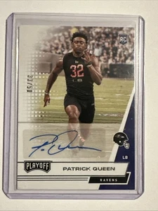 Patrick Queen 2020 Panini Playoff RC Auto /50 #V-286 Pittsburgh Steelers - Foto 1 di 2