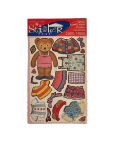 American Greetings Forget Me Not Stickers Stationery Fashion "Paper" Doll Bear - Picture 1 of 2