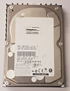 147 GB Fujitsu MAP3147NC 10000RPM Ultra-320 SCSI 80pin 8MB 3.5 " Hard Drive - Picture 1 of 1