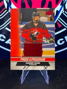 2023 Upper Deck Team Canada Juniors Pride Of The Program Red Tanner Howe #86 - Imagen 1 de 2