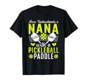 Pickleball Nana For Mother's Day Proud Pickleball Nana Grandma T-Shirt - Blac... - Picture 1 of 1