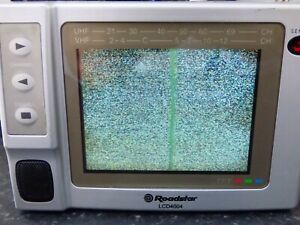 Vintage Roadstar LCD4004 Portable Radio LCD Colour Analogue TV Charger Trucker
