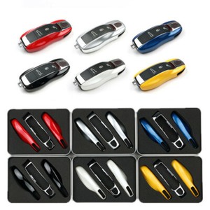 1Pcs/set Auto Car Remote Key Case Fob trim Covers For Porsche 911 Macan 2014-up