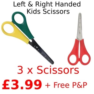 Safety Childrens scissors for kids Art Crafts Model Making School - Left & Right - Picture 1 of 5