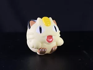 Meowth Vintage Pokemon Soft Vinyl Ball Toy Bandai 1998 - Picture 1 of 5