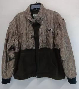 Drake Waterfowl Full Zip-Up Camo Fleece Coat Men’s Size Medium - Picture 1 of 15