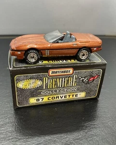 MATCHBOX PREMIERE COLLECTION '87 CORVETTE Brown In Original Box - Picture 1 of 5