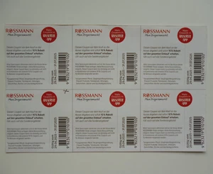 6 Rossmann Rabatt-Coupons 10 % auf alles - gültig bis 31.07.2025 - Bild 1 von 1