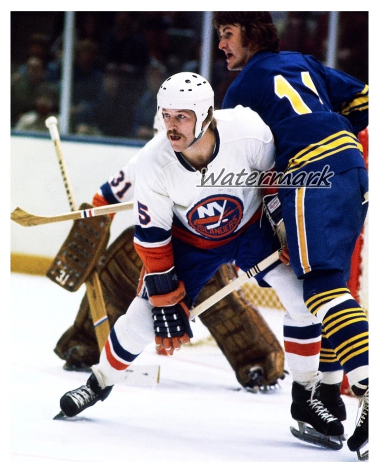 NHL Dennis Potvin Islanders vs Gilbert Perreault Sabres Color 8 X 10 Photo Pic Foto 1 de 1