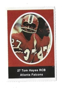 1972 Sunoco NFL Action Player Stamps Tom Hayes Atlanta Falcons NFC Vintage Ex - Bild 1 von 2