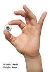Blue Yellow Glass Eyes -Pixel Free- Realistic Human Baby Doll Eyeballs 2Pc