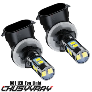 For Dodge Dakota 2001-2004 881 LED Fog Light Bulbs 6000K High Power Lamp 2x - Picture 1 of 11