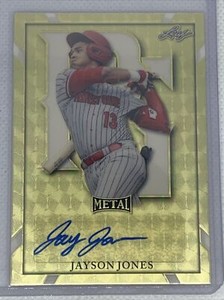 2021 LEAF PERFECT GAME METAL SUPERFRACTOR JAYSON JONES AUTO #1/1